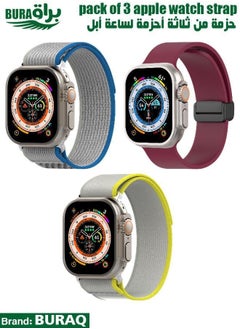 Apple Watch Band Strap For Apple Watch Ultra 2/Ultra 49mm, Series 10 46mm, 9/8/7 45mm, SE2/SE/6/5/4 44mm, 3/2/1 42mm