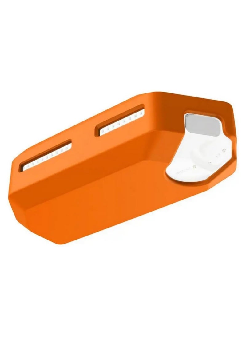 Generic Silicone Case For Flipper Zero Game Console Protective Cover Anti-slip Case For Flipper Zero Body Shell Housing Game Accessories Outdoor Hard Handbag (Orange)  - Image 3
