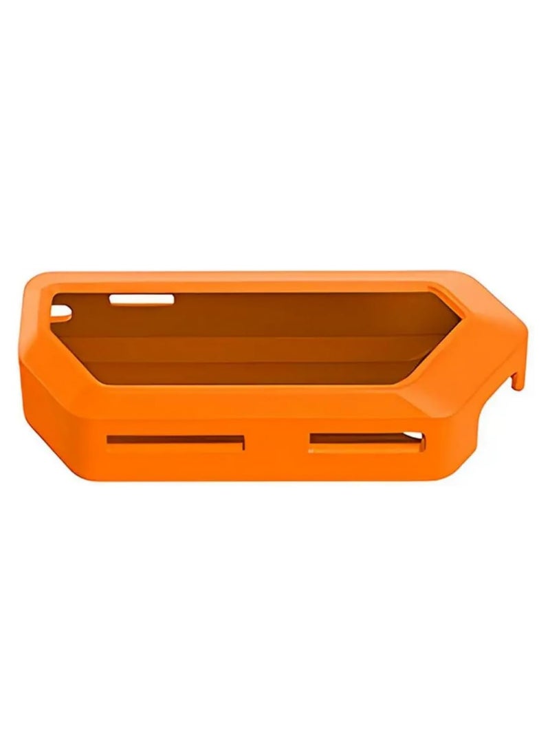 Generic Silicone Case For Flipper Zero Game Console Protective Cover Anti-slip Case For Flipper Zero Body Shell Housing Game Accessories Outdoor Hard Handbag (Orange)  - Image 5