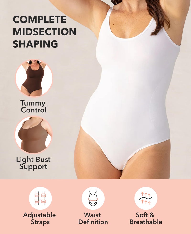 SHAPERMINT Bodysuit Women Shapewear - Tummy Control Body Suit for Women - Seamless Compression Slimming Shaping Bodysuit - Small to Plus Size Available - Image 2