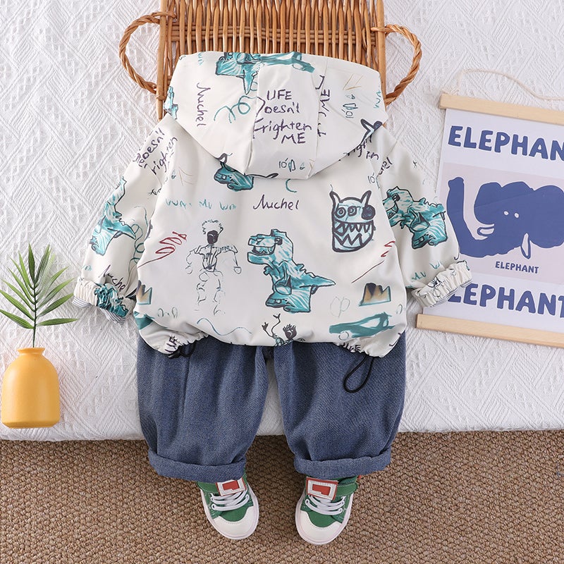 ChicPoint 2 Pcs 2-5years Boys Pants Suit - Image 2