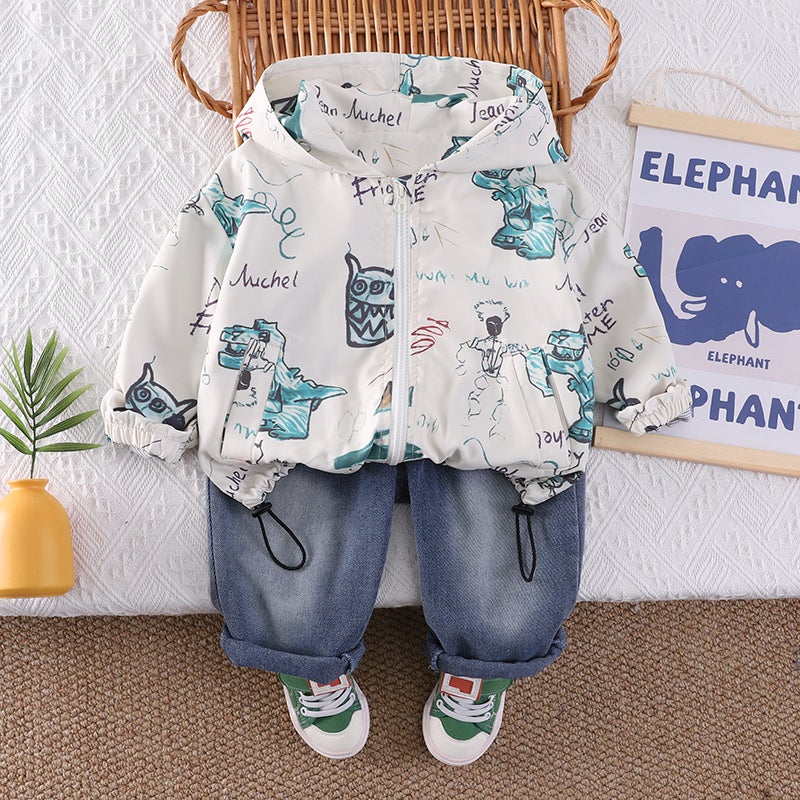 ChicPoint 2 Pcs 2-5years Boys Pants Suit - Image 1
