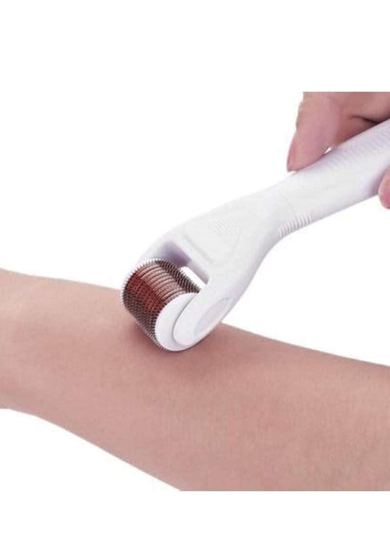 Generic - 3 in 1 Derma Roller Set includes 3 different roller heads with different sized needles used for skin care around eyes, face and body, targeting acne wrinkle reduction, anti-aging, and skin rejuvenation. - Image 1