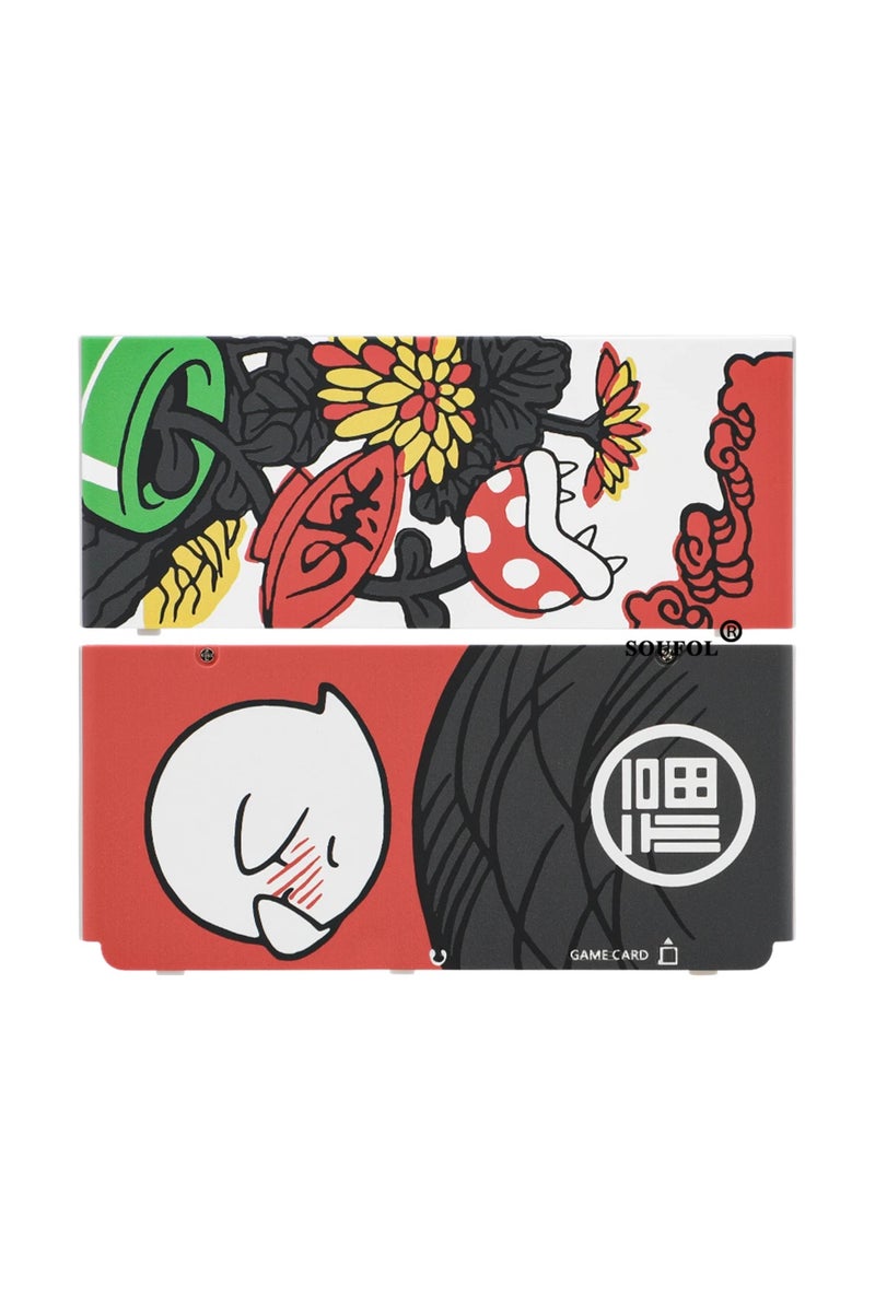 erorex Flower 13 Colors High Quality DIY Upper Lower Housing Shell Cover For 2015 Nintend NEW 3DS Top Butto