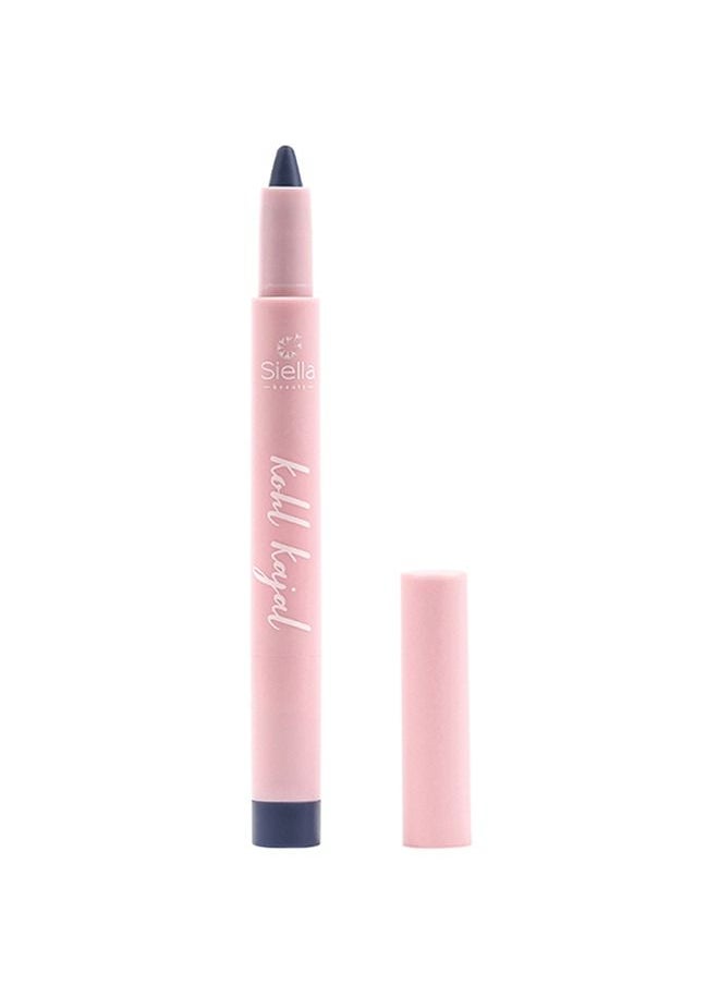 Siella Beauty Multi Purpose Navy Blue Creamy Kohl Kajal 0.9gm Long Stay With One Swipe Smooth Application 3-in-1 Kajal Eyeliner Smokey Eyeshadow  - Image 1
