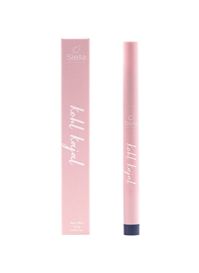 Siella Beauty Multi Purpose Navy Blue Creamy Kohl Kajal 0.9gm Long Stay With One Swipe Smooth Application 3-in-1 Kajal Eyeliner Smokey Eyeshadow  - Image 2