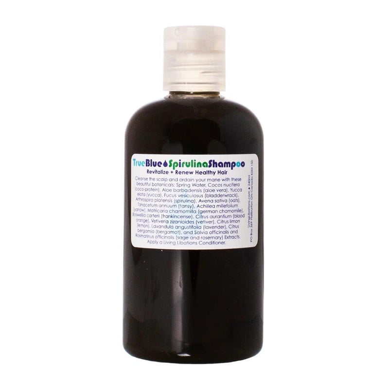 LIVING LIBATIONS  Organic True Blue Spirulina Shampoo  Natural PlantBased Clean Beauty 8 oz  240 ml