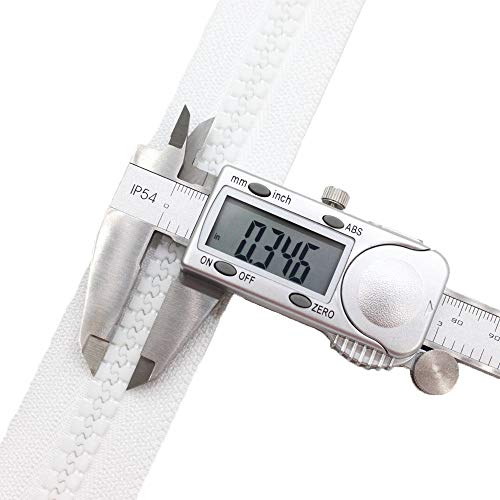 MebuZip #10 84 Inch Heavy Duty Separating Plastic Zippers with Double Pull Tab Zipper Sliders Zippers for Sleeping Bag, Boat, Canvas, Cover, Trampoline, Dog Bed, Tent (White) - Image 4