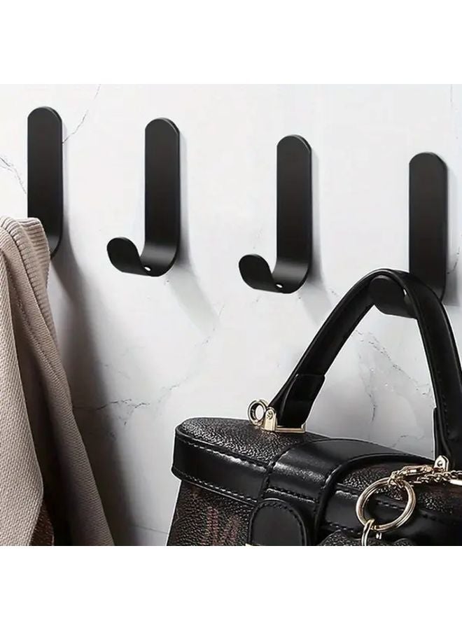 6 Pcs White Wall Hooks Multi Purpose For Organizing Keys Clothes Towels - Image 2