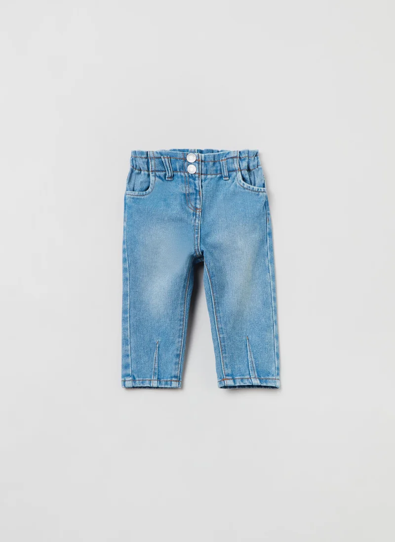 Ovs OVS Baby Girl Baggy-Fit Jeans In Cotton