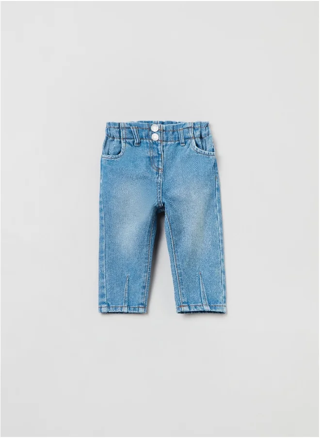 Ovs OVS Baby Girl Baggy-Fit Jeans In Cotton
