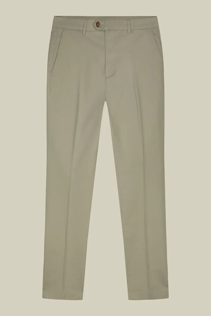 Doppelganger Beige Men's classic regular fit chino trousers - Beige for Men | Best Price UAE