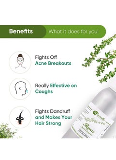 Naturalis Naturalis Essence of Nature Thyme Essential Oil 100% Undiluted Pure and Natural Therapeutic grade for Skin Conditions, Clear Breathing, Coughs and Hair Growth - 250ml  - Image 3