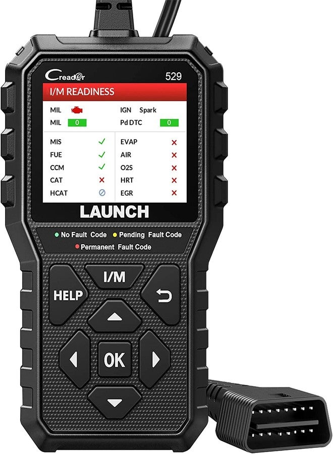 LAUNCH OBD2 Scanner Code Reader CR529 Enhanced Universal Automotive Scan Tool with Full OBDII Function, Turn Off Check Engine Light, Pass Emission Test, Advanced Version of 319 - Image 1