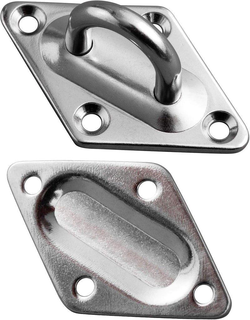 DOEWORKS Shade Sail Hardware Sun Shade Sail Kit 6 Inch Heavy-Duty Stainless Steel Sets for Rectangle Shade Sails Outdoor Installation - Image 3