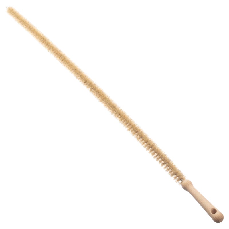 KONEX Konex 45 Inch 115cm Premium Flexible MediumStiff Natural Bristle Radiator Coil and Vent Brush with Wood Handle 