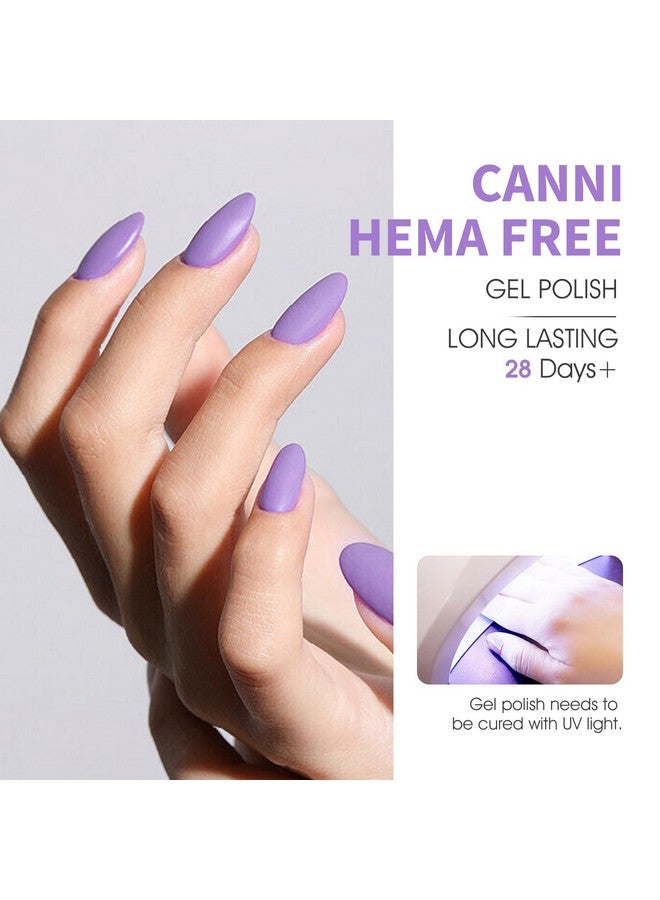 كاني  مجموعة طلاء أظافر جل أرجوانية خالية من الهيما من كاني، 6 قطع، 9 مل، ألوان داكنة وفاتحة، مجموعة مانيكير جل أظافر LED قابلة للغسل للاستخدام المنزلي في صالون التجميل، هدايا للنساء والفتيات - Image 3