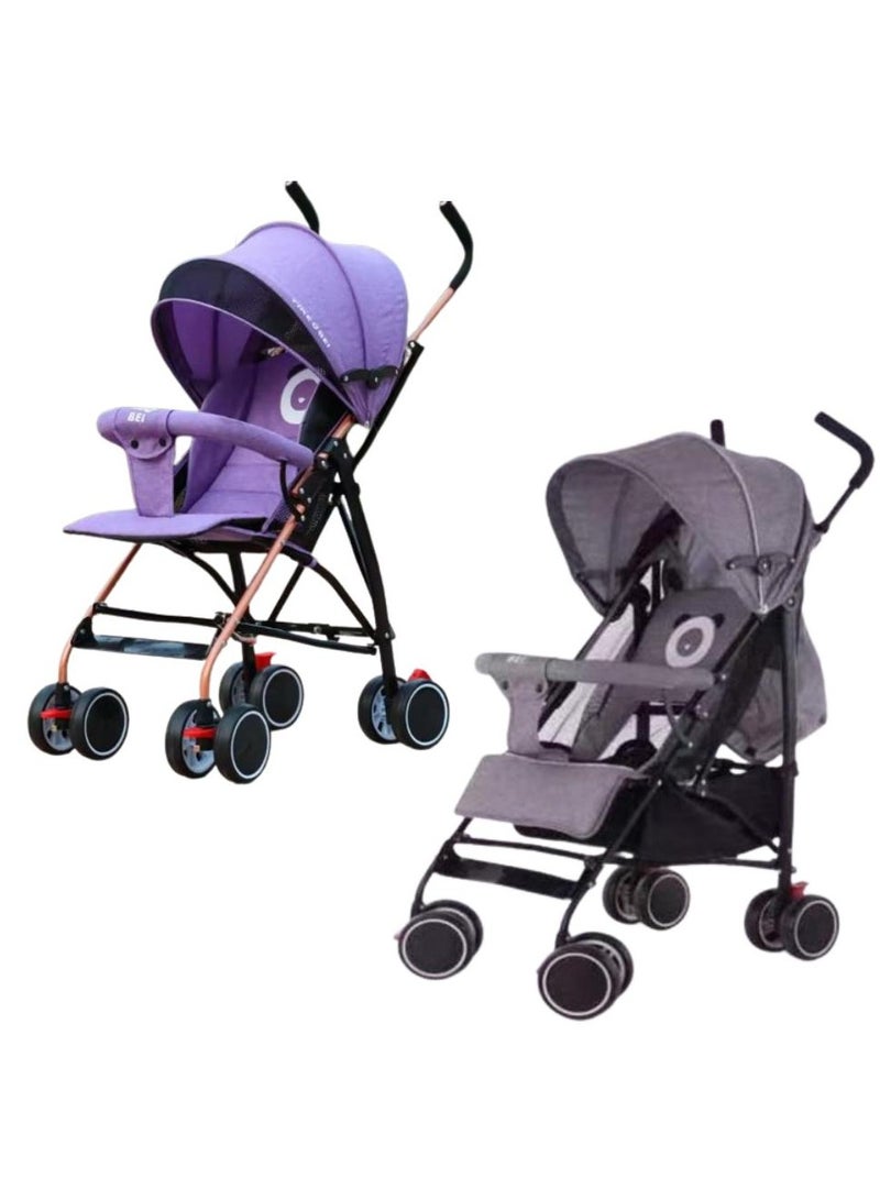 VIP STARS 4 Wheels Hot Mom Baby Foldable Stroller/Mama Love Baby Stroller, 1 Piece Assorted - Image 1