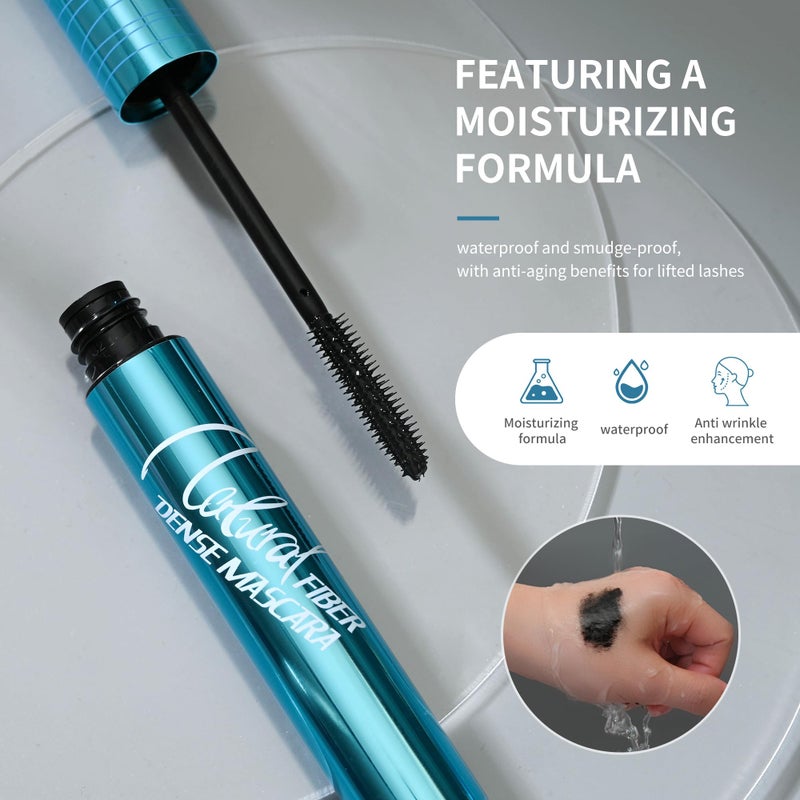BANGFENG Mascara for Older Women 60 Plus - Volumizing Waterproof Hypoallergenic Black Mascara for Thinning Lashes & Sensitive Eyes, Smudge-Proof Formula (1 Pack) - Image 3