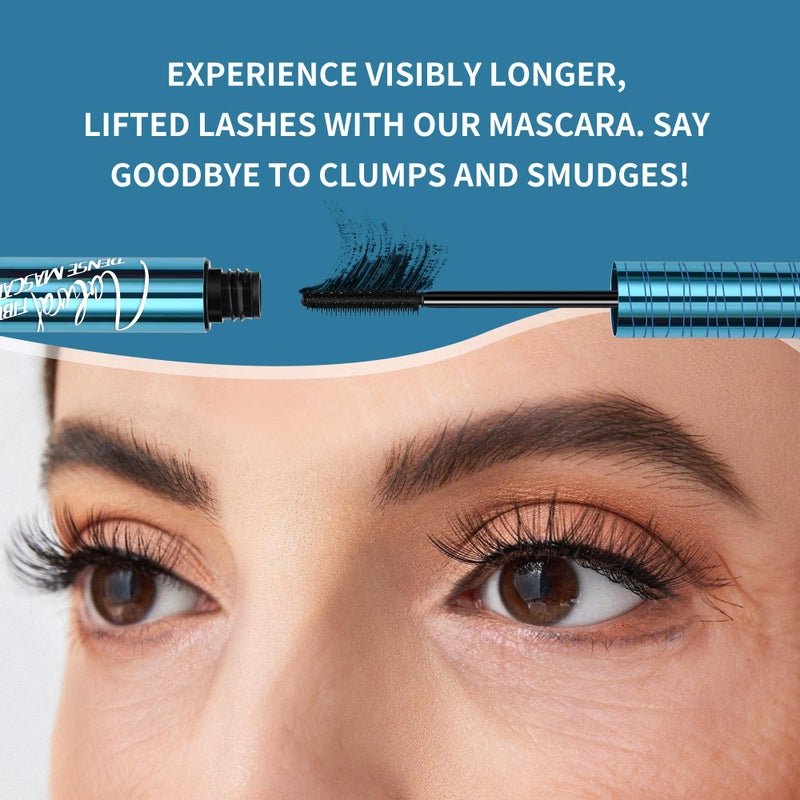 BANGFENG Mascara for Older Women 60 Plus - Volumizing Waterproof Hypoallergenic Black Mascara for Thinning Lashes & Sensitive Eyes, Smudge-Proof Formula (1 Pack) - Image 4