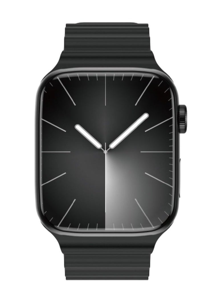 ELTRAZONE Modio MW06 Smart Watch with Full Display – Multi-Style Design & Adjustable Strap (Black) - Image 1