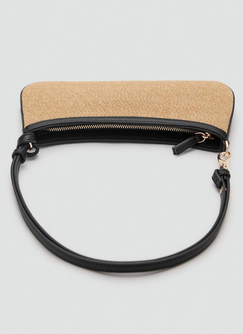 MANGO Natural Fibre Shoulder Bag  - Image 4