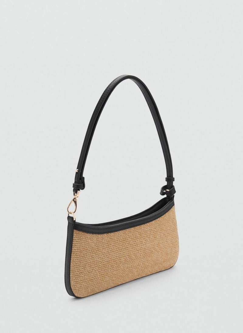 MANGO Natural Fibre Shoulder Bag  - Image 2