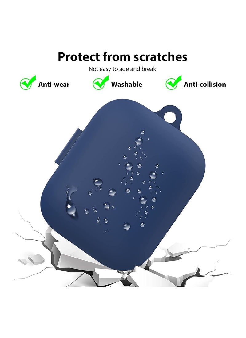 Generic - Case for Oneplus Buds Pro, Jelanry Silicone Soft Headphones Case Cover with Keychain Shockproof Flexible Full Body Protective Skin Wireless Charging Covered for Oneplus Buds Pro Earbuds 2021 (Blue) - Image 1