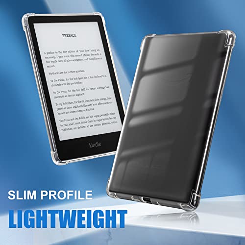 CoBak Clear Case for All-New Kindle Paperwhite 11th Gen 2021 & Signature Edition(6.8") - Lightweight, Scratch-Proof Silicone Back Cover, Clear - Image 4