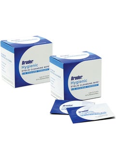 Bruder Bruder Hygienic Eyelid Cleansing Wipes Pack of 2  Rinsefree Exfoliating Wipes Remove Excess Oil and Debris from Eyelids  Lashes  30 Count Box 