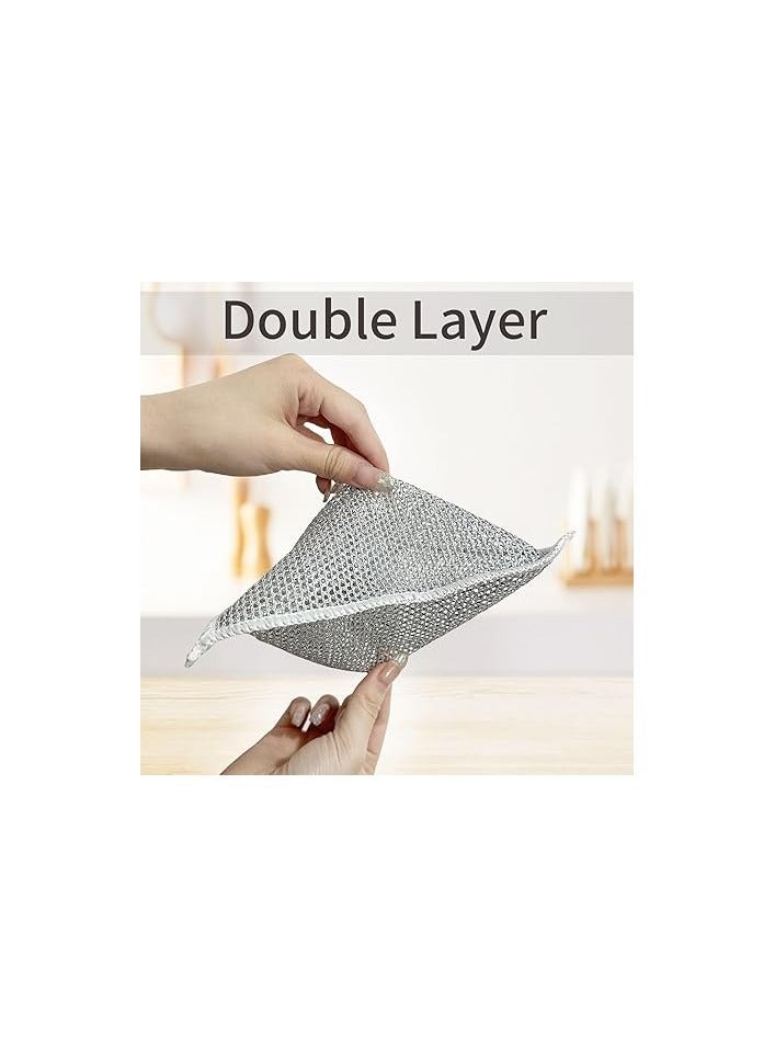 Multi-Purpose Metal Scrubbing Pads for Dishwashing – Set of 5 - Image 3