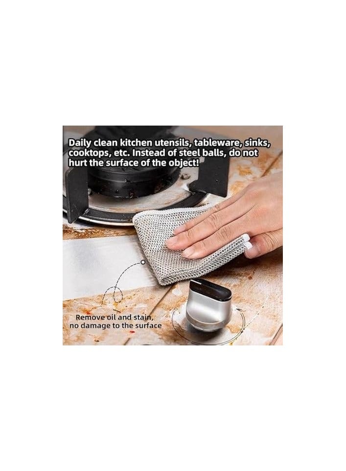 Multi-Purpose Metal Scrubbing Pads for Dishwashing – Set of 5 - Image 4