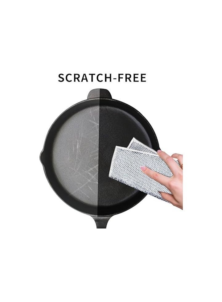 Multi-Purpose Metal Scrubbing Pads for Dishwashing – Set of 5 - Image 2