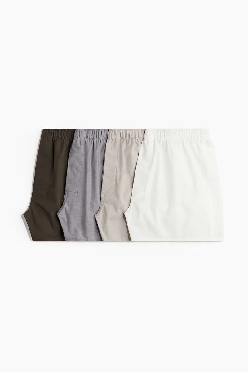 H&M  4-pack woven boxer shorts for Men | Best Price UAE