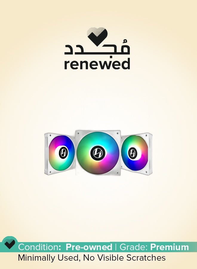 LIAN LI Renewed - Lian Li St120-3W White 3 Pack, Argb 120Mm Led Pwm, With Fan Controller - Image 1