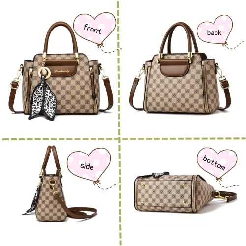 PHEVOS Women Handbags and Purse Tote Bags Ladies Satchel Shoulder Bag Retro Top Handle Hobo Purse - Image 3