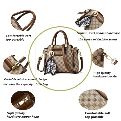 PHEVOS Women Handbags and Purse Tote Bags Ladies Satchel Shoulder Bag Retro Top Handle Hobo Purse - Image 4