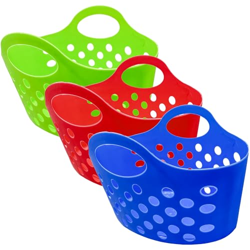 Greenbrier Assorted Multicolor Basket with Handles 3ct - Image 1