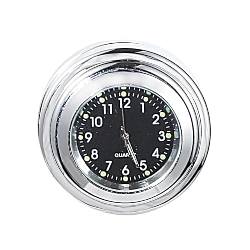 Rudyness Chrome Fork Lock Clock Cover Waterproof Black Dial for Harley Touring Road King - Image 4