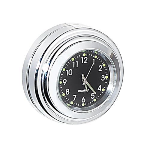 Rudyness Chrome Fork Lock Clock Cover Waterproof Black Dial for Harley Touring Road King - Image 5