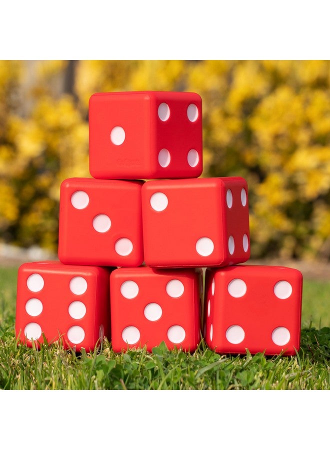 GoSports GoSports Giant 3.5 Inch Red Foam Playing Dice Set with Scoreboard (Includes 6 Dice, Dry-Erase Scoreboard and Carrying Case)  - Image 5