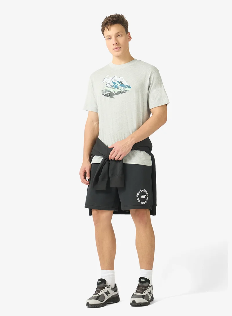 New Balance ATHLETIC GREY (AG) Collage Rebel T-Shirt for Men | Best Price UAE