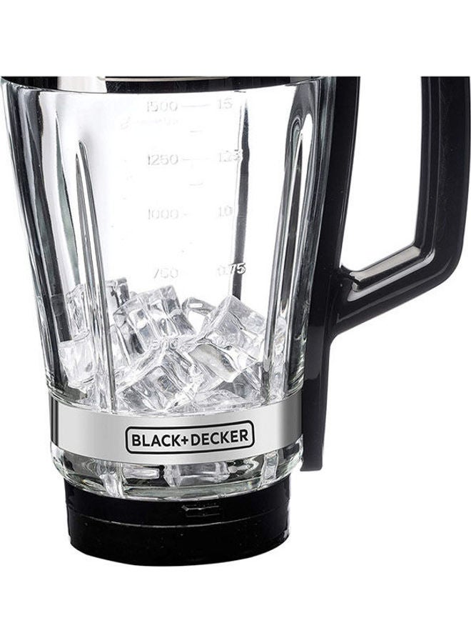 BLACK+DECKER High Speed ​​Blender With Glass Bowl 700 W BX650G Black-Silver - Image 2