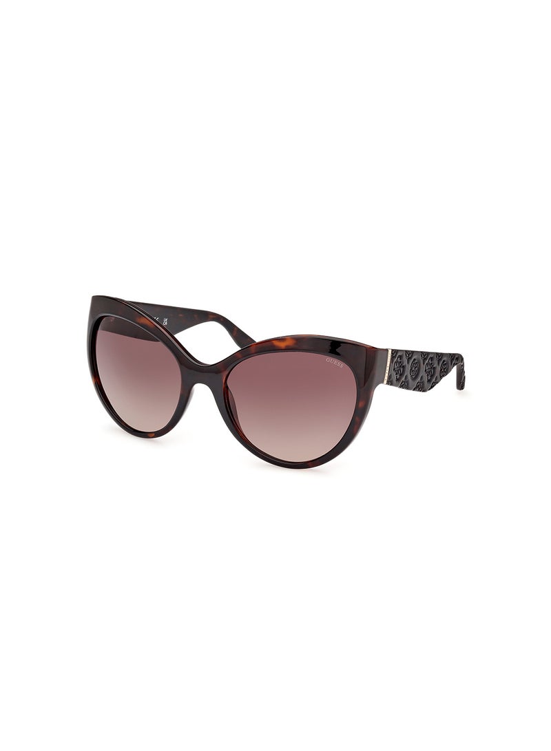 GUESS Women's UV Protection Butterfly Shape Sunglasses - GU0013052F61 - Lens Size: 61 Mm - Dark Havana - Image 1