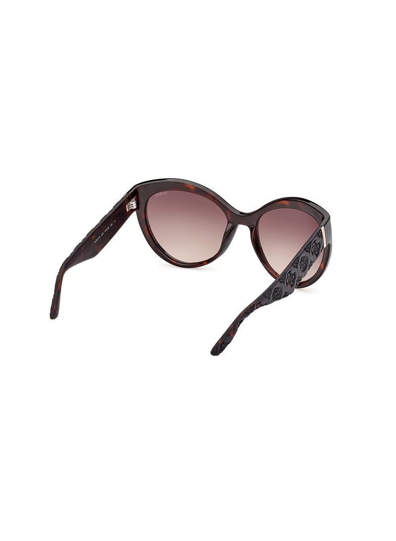 GUESS Women's UV Protection Butterfly Shape Sunglasses - GU0013052F61 - Lens Size: 61 Mm - Dark Havana - Image 5