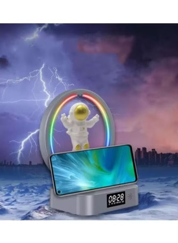 Dream Zone Magnetic Levitation Bluetooth Speaker Astronaut Home RGB Mini Radio TWS Sound Box Outdoor Wireless Subwoofer TF AUX USB - Image 1