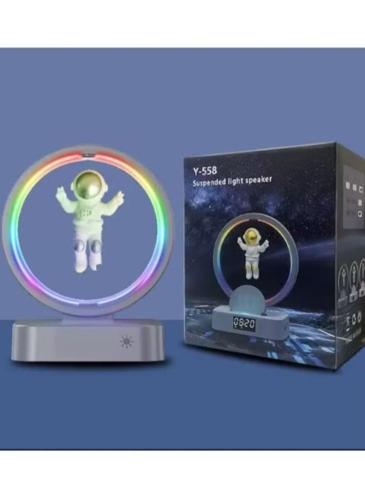 Dream Zone Magnetic Levitation Bluetooth Speaker Astronaut Home RGB Mini Radio TWS Sound Box Outdoor Wireless Subwoofer TF AUX USB - Image 2