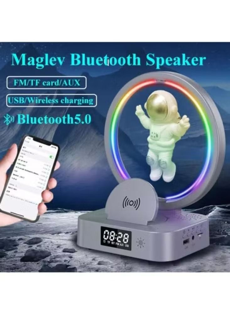 Dream Zone Magnetic Levitation Bluetooth Speaker Astronaut Home RGB Mini Radio TWS Sound Box Outdoor Wireless Subwoofer TF AUX USB - Image 3