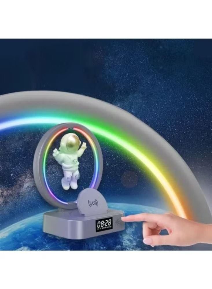 Dream Zone Magnetic Levitation Bluetooth Speaker Astronaut Home RGB Mini Radio TWS Sound Box Outdoor Wireless Subwoofer TF AUX USB - Image 4