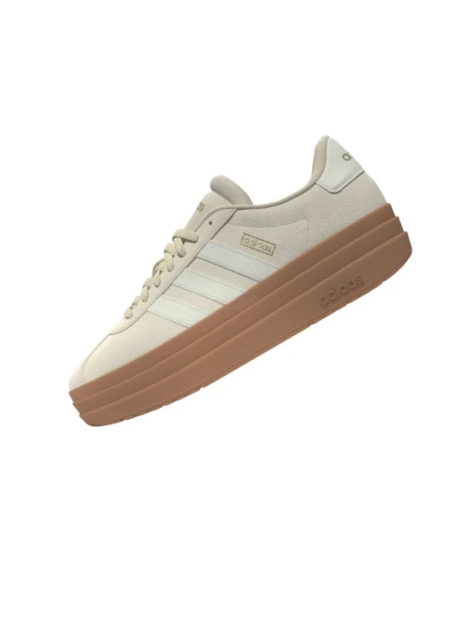 Adidas Vl Court Bold W Beige Sportswear Shoes For Women
